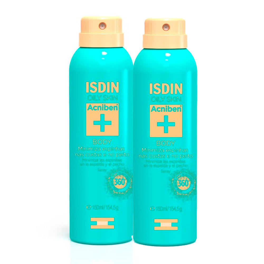 Miniatura Kit 2 Acniben + Isdin Oily Skin Spray Corporal Antiacne 150ml