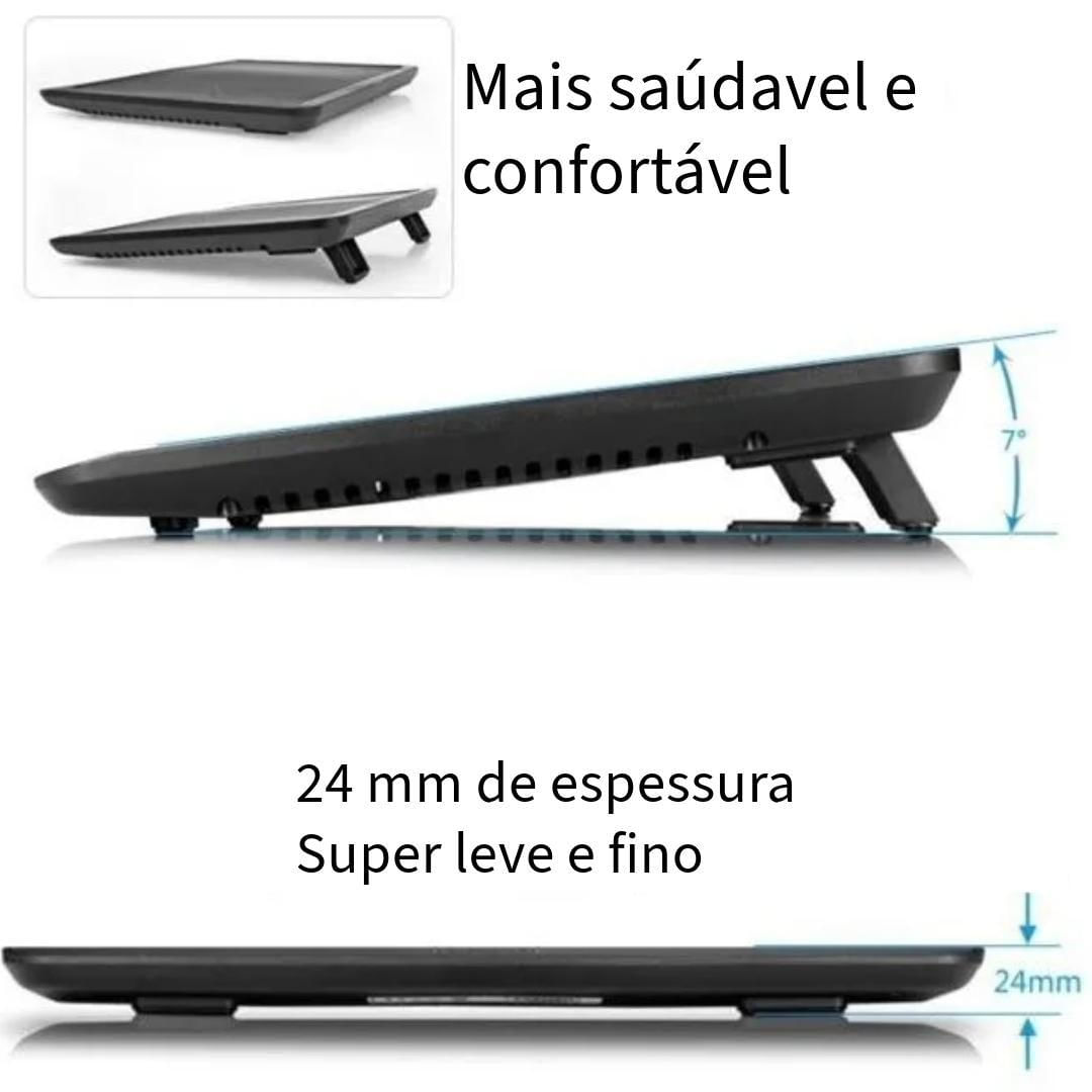 Suporte Notebook Cooler Gamer Com 1 Ventoinha Silencioso