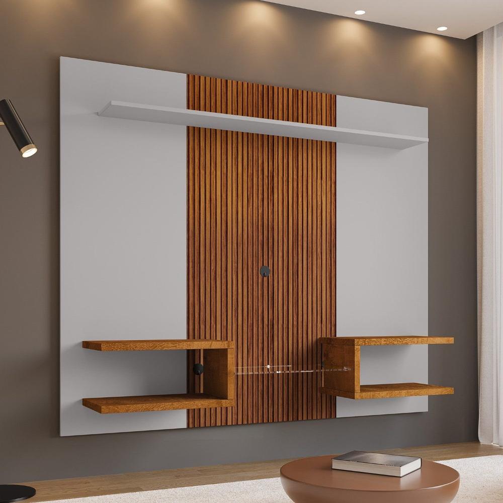 Miniatura Painel para TV até 55 Polegadas Atlas Off-White/Naturalle