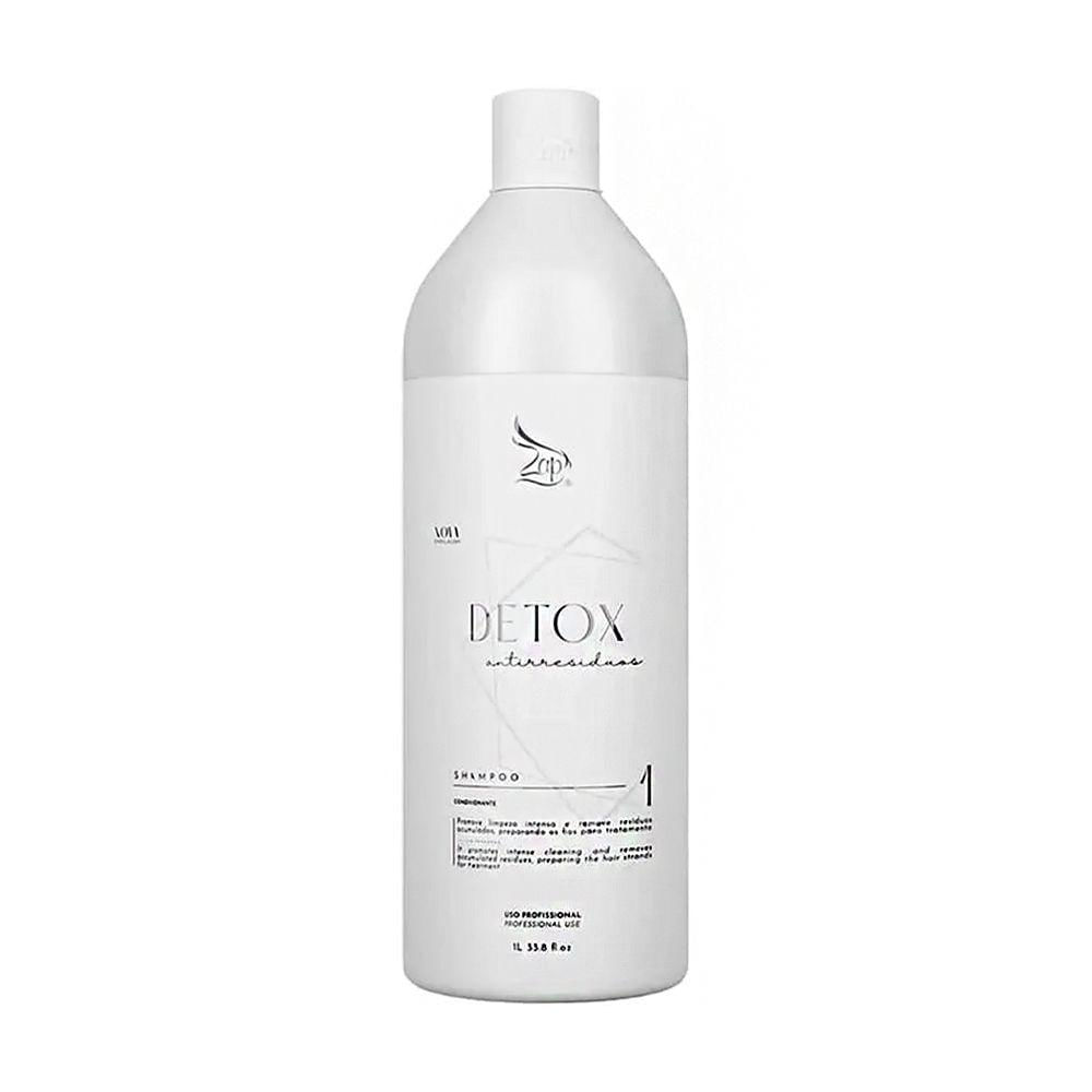 Miniatura Kit 4 Shampoo Anti-resíduos Detox Zap Limpeza Profunda 1 Litro