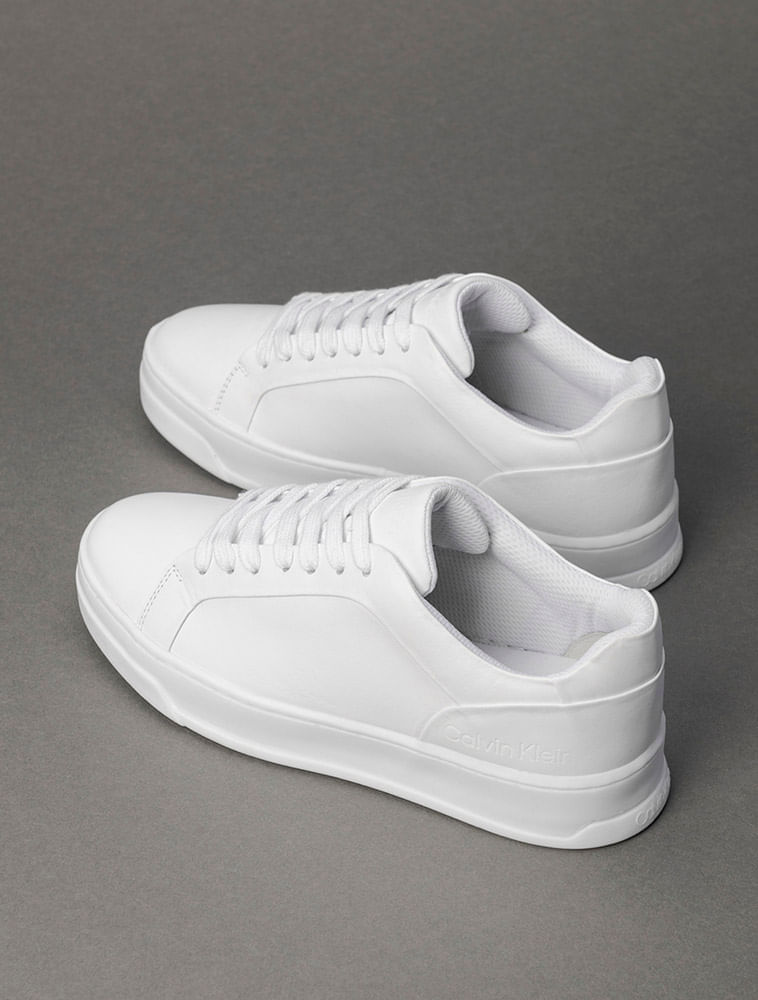 Miniatura Tênis Feminino Couro Calvin Klein - Branco Tênis Feminino Couro Calvin Klein Branco 34