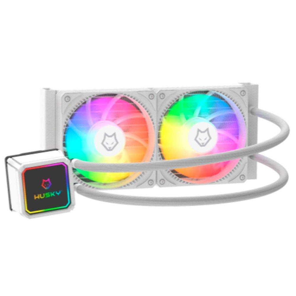 Water Cooler Husky Freezy, ARGB, 240mm, AMD e Intel, Branco - HWT200BR