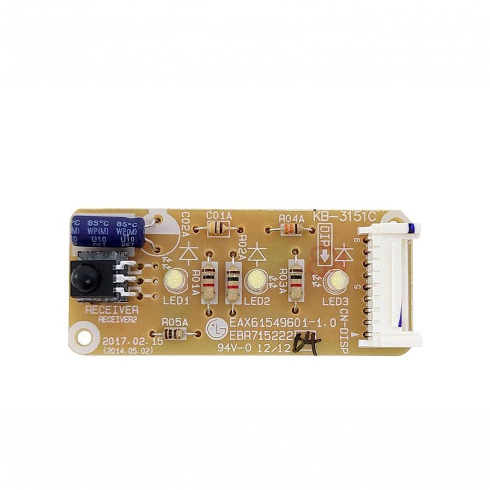 Miniatura Placa Do Display Receptora Ar Condicionado LG USNW092WSZ2, TSNC072W4W0, TSNC092W4W0 EBR71522204