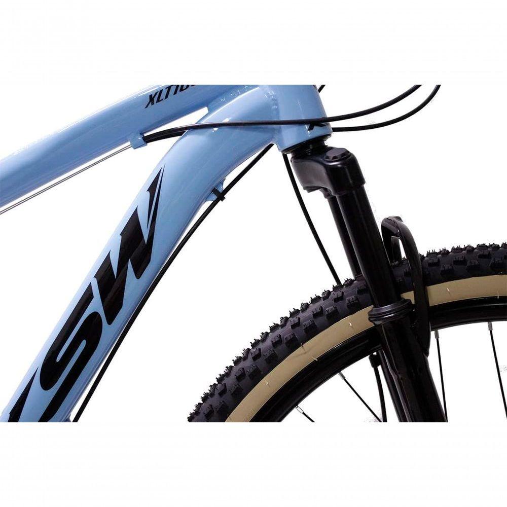 Miniatura Bicicleta Aro 29 Ksw Xlt 24v Freio A Disco Suspensão Mountain Bike Alumínio - Azul Tam.21