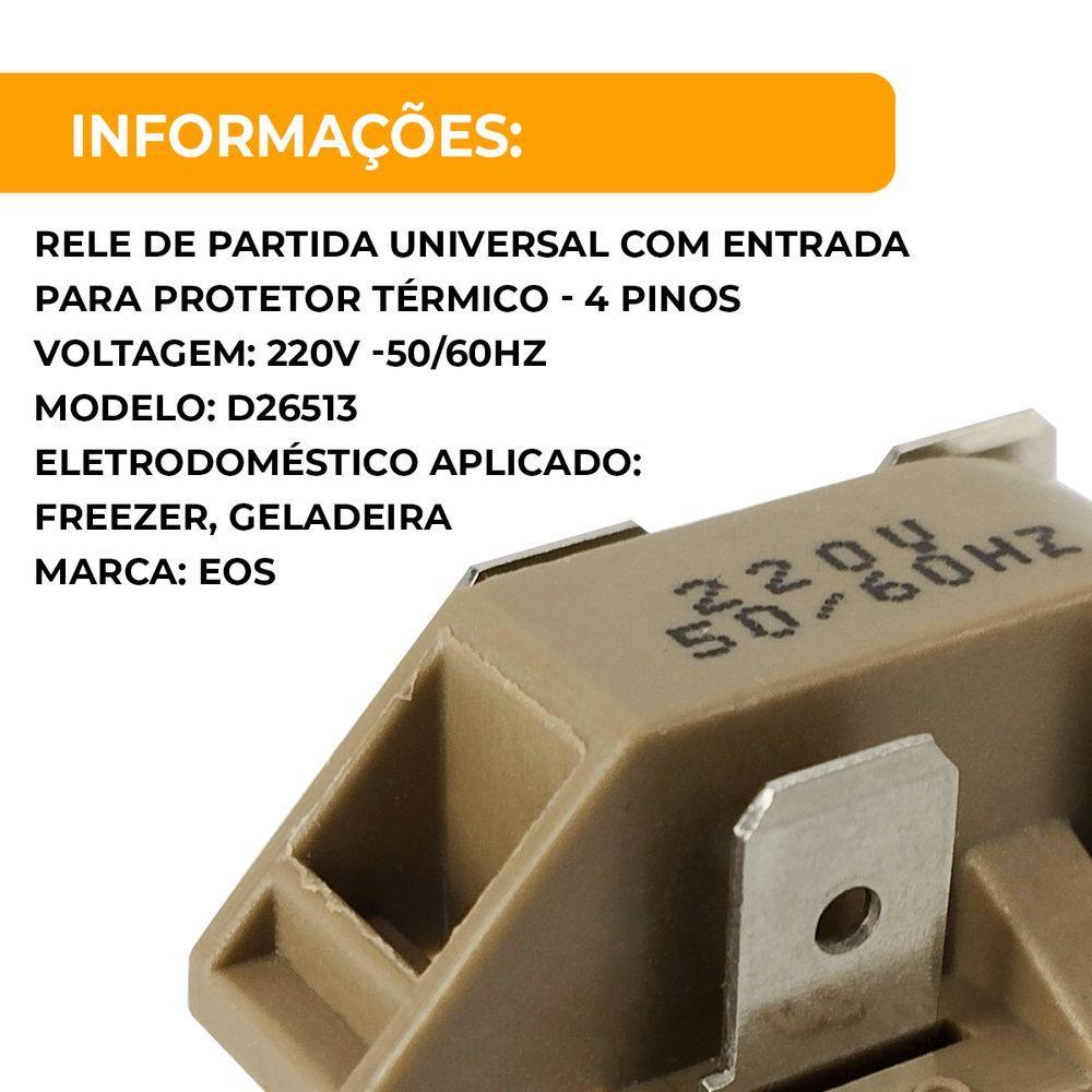 Miniatura Relé De Partida Compressor Ptc 220v Refrigeração 8ea17c3 D26513