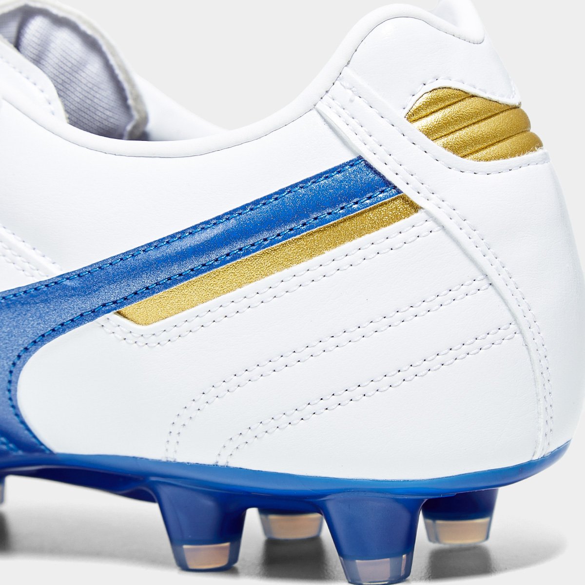 Chuteira Campo Mizuno Morelia II Pro Unissex Branco+Azul - 38