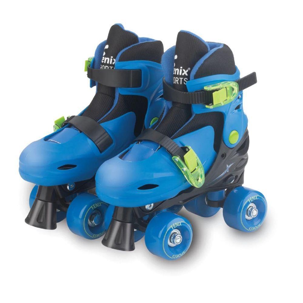 Miniatura Patins Pk-01 Azul Ajustável 34 Ao 37 Fênix