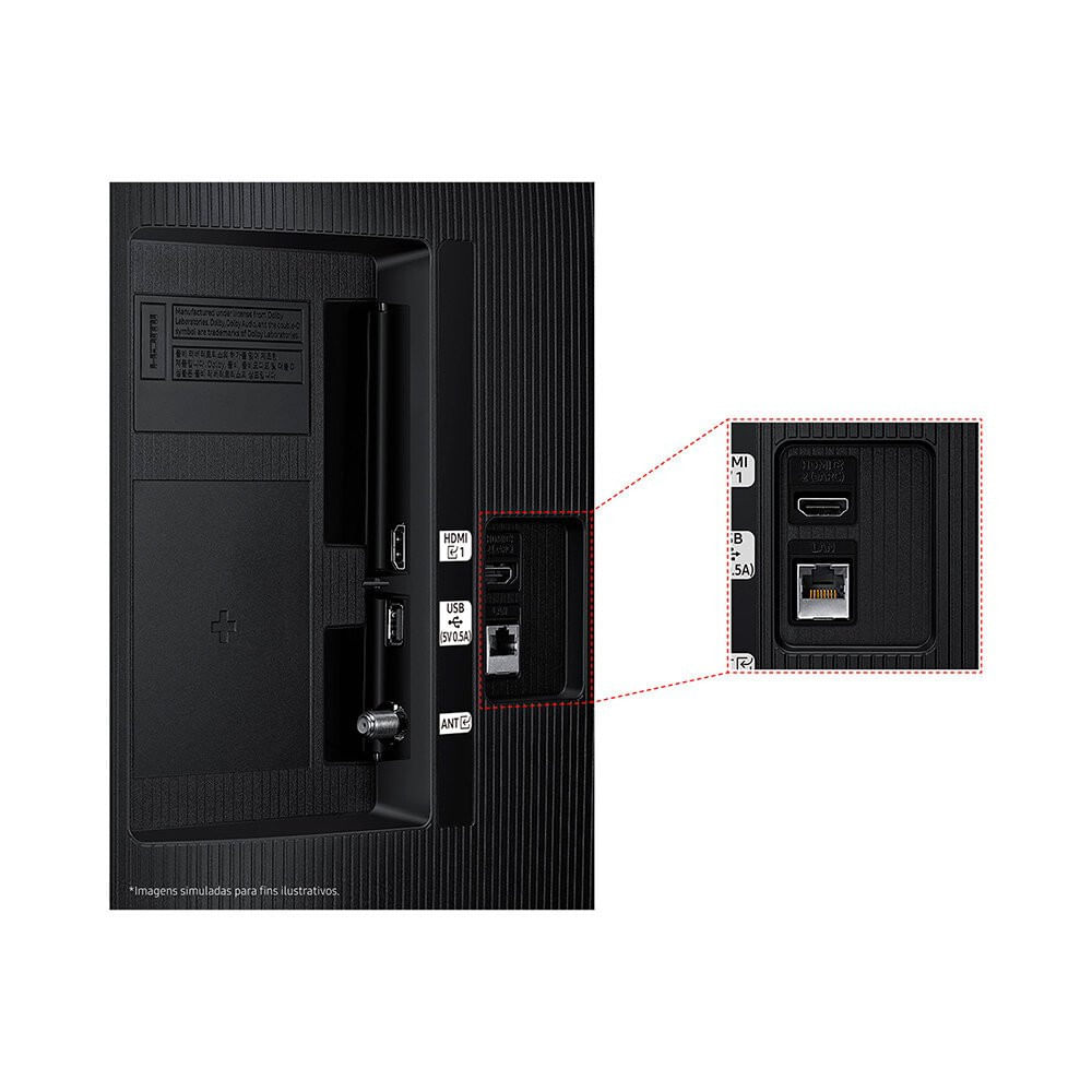 Miniatura Smart TV 32 Polegadas Samsung H5000F 2025 HD Tizen Som em Movimento 108362402217 - Preto - Bivolt