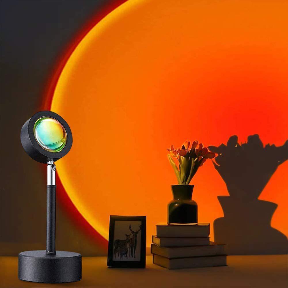 Miniatura Lampada Sunset Projetor Para Fotos Por Do Sol Arco Decoração
