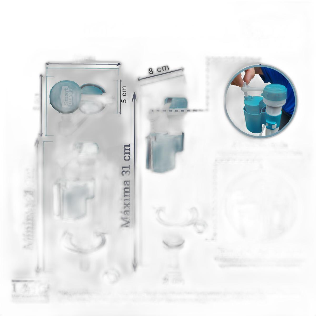 Kit Mecanismo Monobloco Superior Duplo Completo Smart Depot