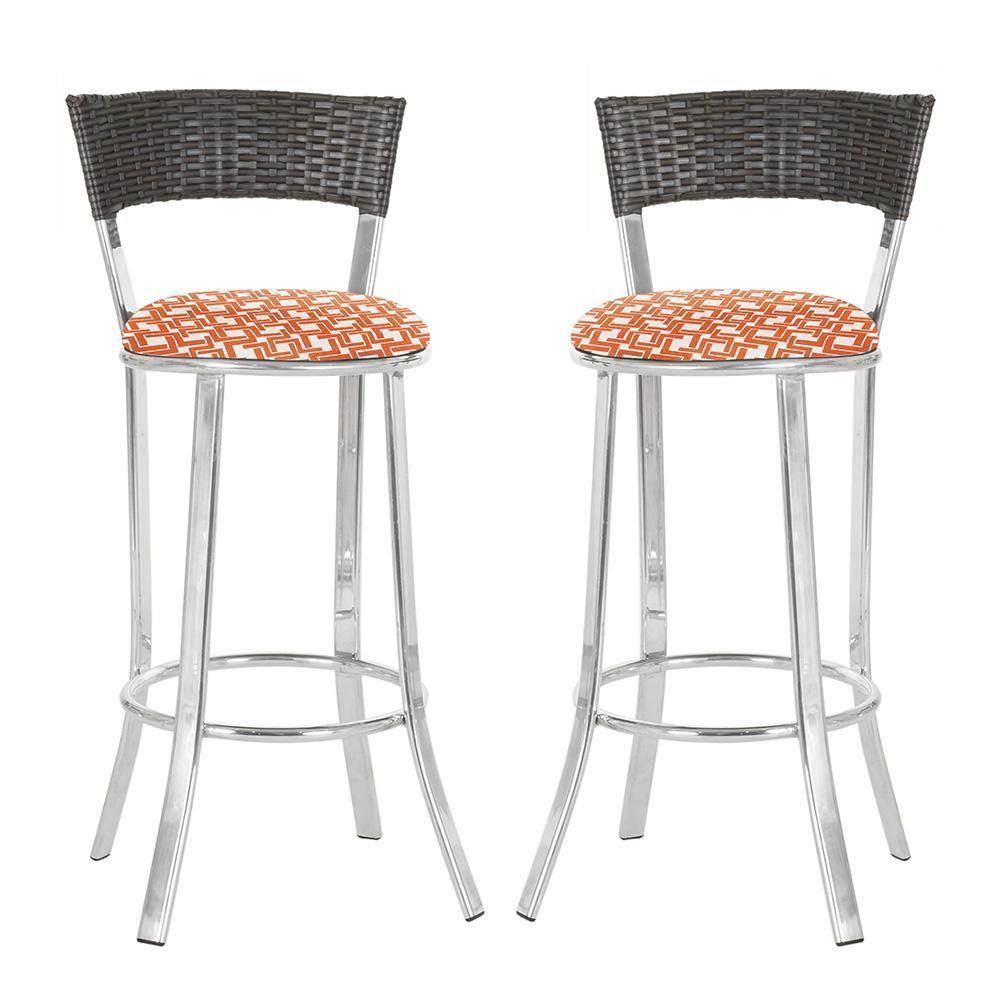 Miniatura Conjunto Com 2 Banquetas Em Alumínio, Fibra Sintética E Impermeável Tc Argila Z23