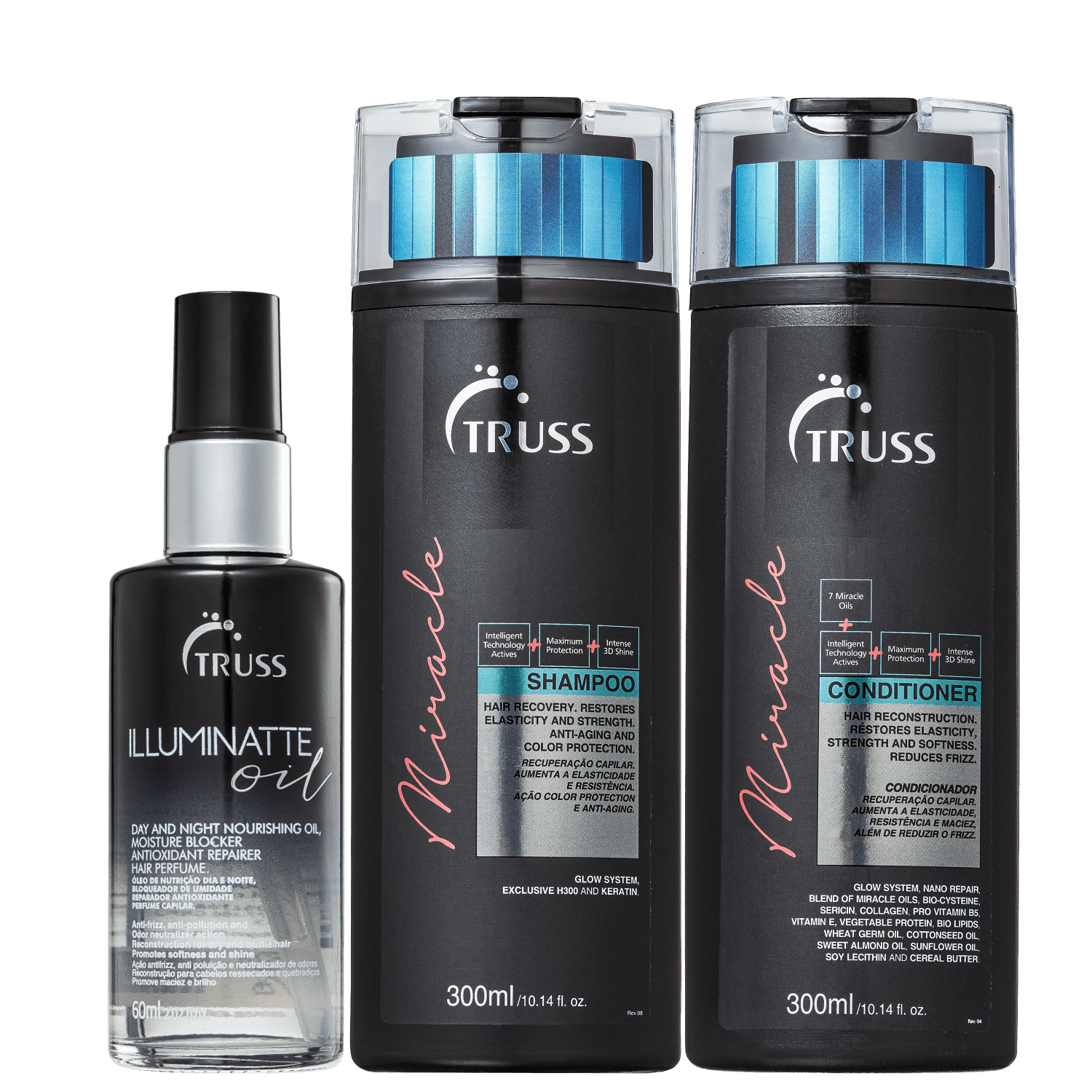 Miniatura Kit TRUSS Miracle + Illuminatte Oil (3 Produtos)