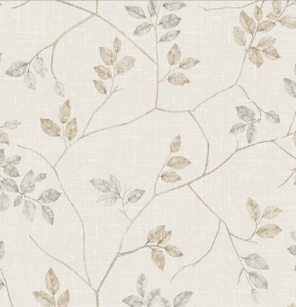 Papel de Parede Ramos e Folhas Autoadesivo 305x59cm - mod.42
