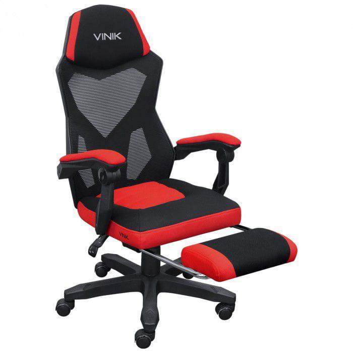 Miniatura Cadeira Gamer Vinik Rocket Preta Com Vermelho - Cgr10Pvm