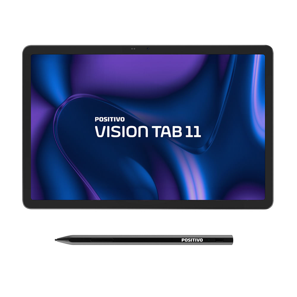 Tablet Positivo Vision TAB 11 com Capa Teclado e Caneta 4GB 128GB 4G 11” Full HD Octa-Core  Preto