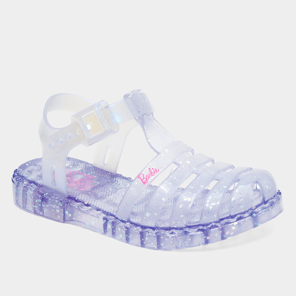 Miniatura Sandália Infantil Grendene Barbie Glitter Azul+Rosa - 29