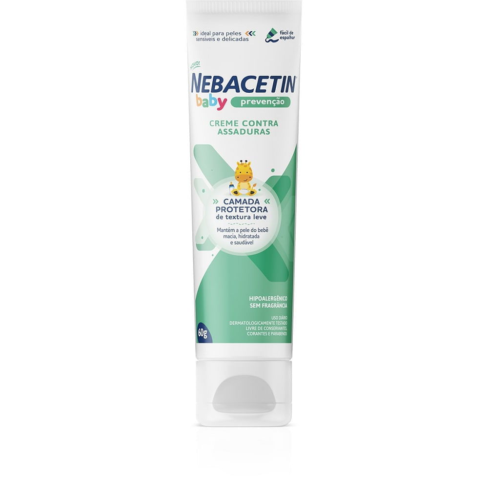 Miniatura Creme Nebacetin Baby Prevenção 60g