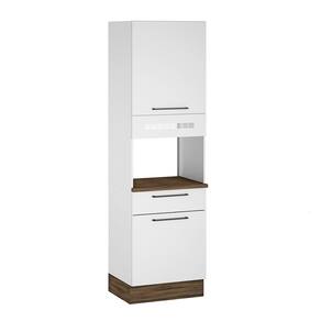 Miniatura Cozinha Compacta Itatiaia Exclusive com 8 Portas, 3 Gavetas e 4 Prateleiras - 260cm de largura Branco/Castanho