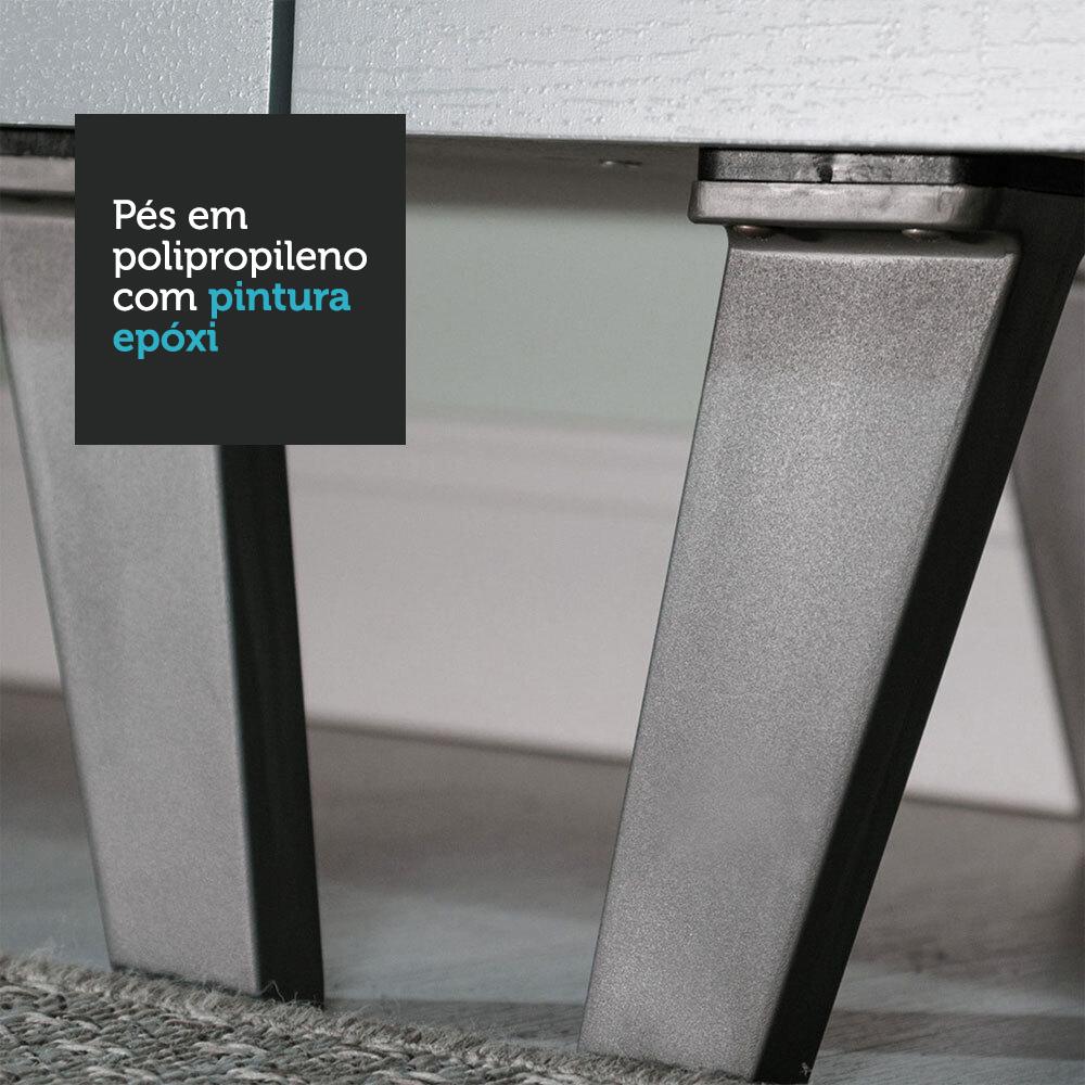 Torre Quente Armário de Cozinha 60 cm 2 Portas 2 Nichos Cinza Nice Madesa Cinza