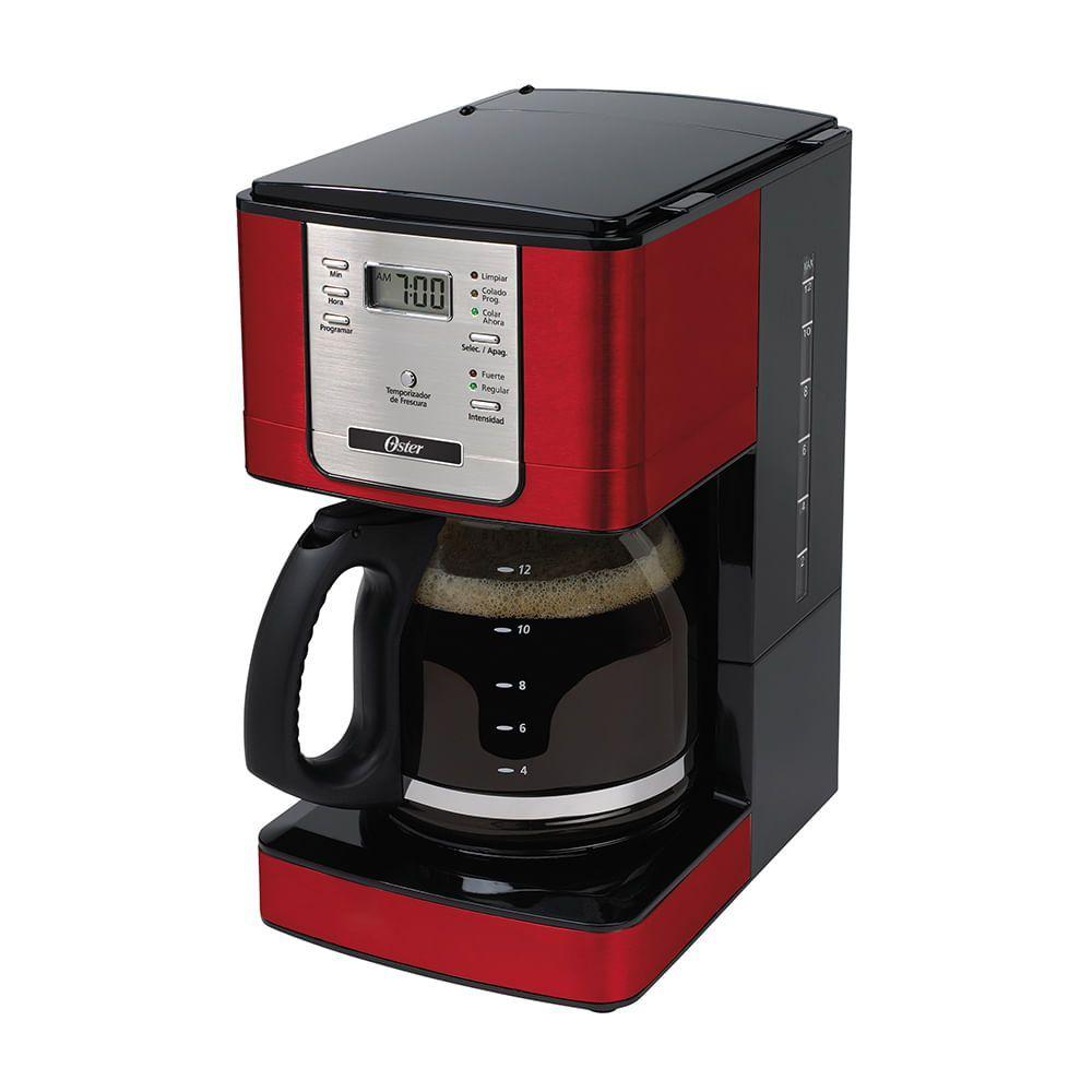 Miniatura Cafeteira Oster Flavor Vermelha Programável 220V