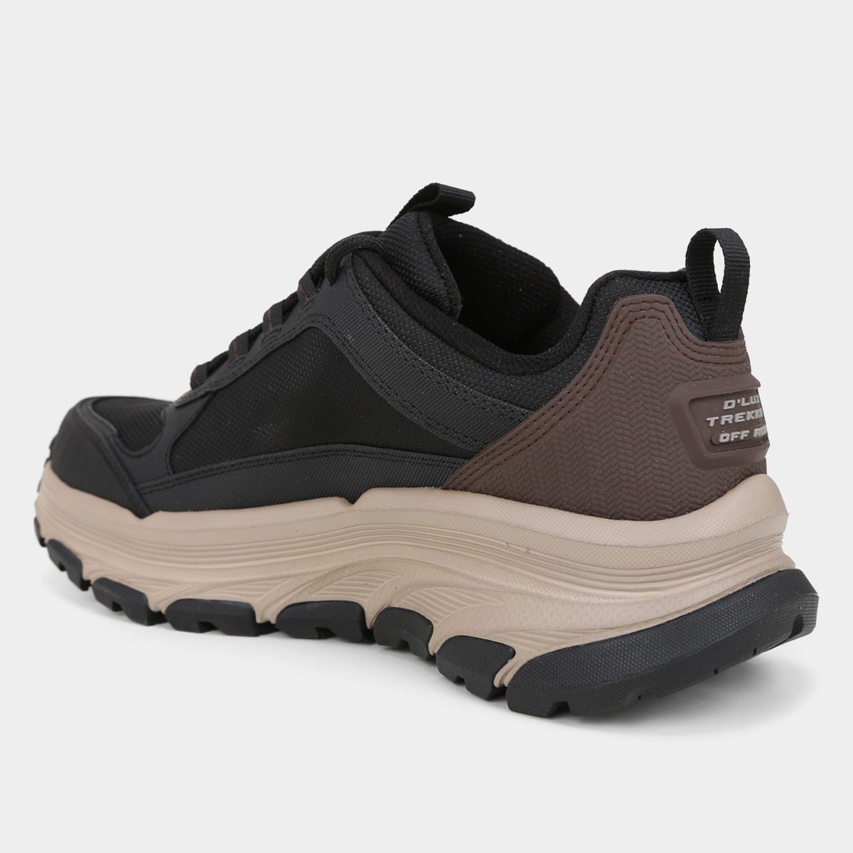 Miniatura Tênis Couro Skechers D'Lux Trekker Masculino Preto+verde - 38