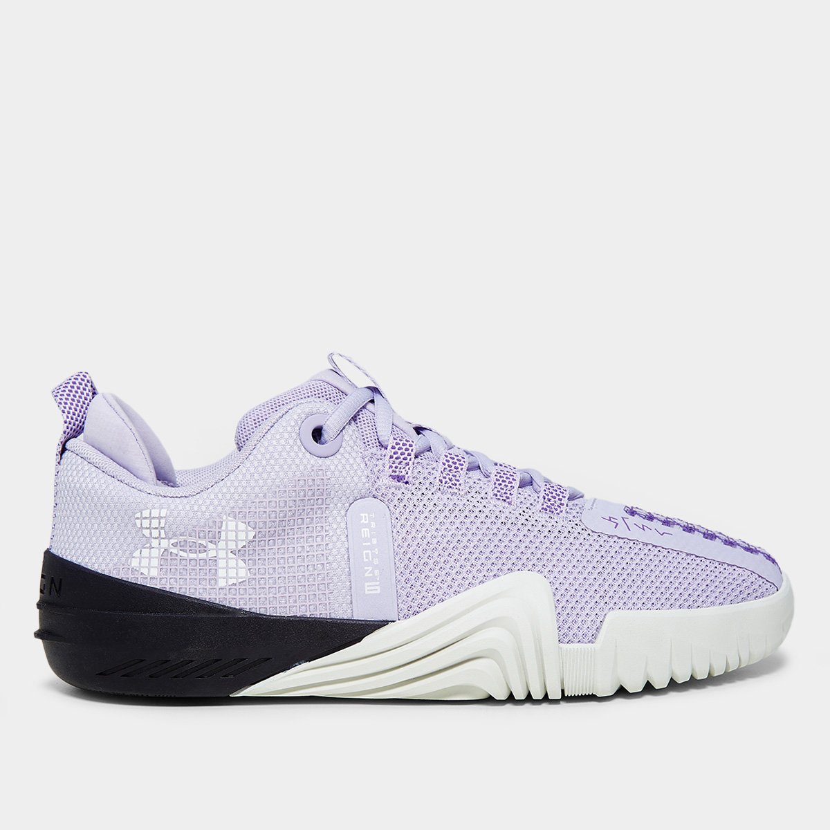 Miniatura Tênis Under Armour W TriBase Reign Feminino Lilás+Branco - 34