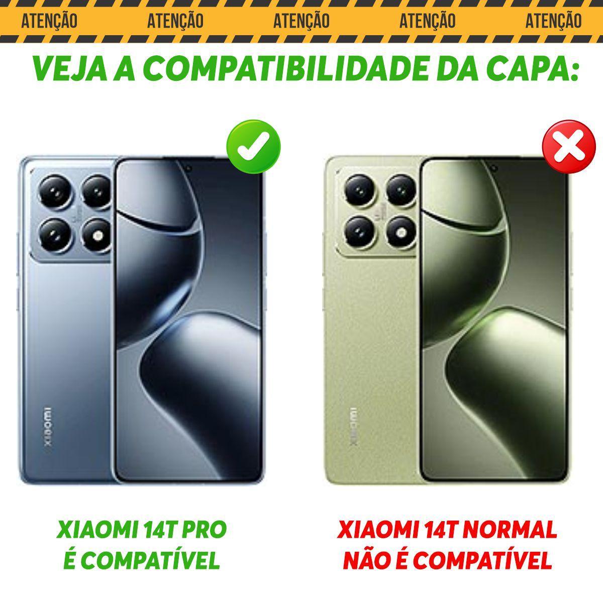 Miniatura Capa Capinha Case Para Xiaomi 14T Pro 5G - Protetora Militar