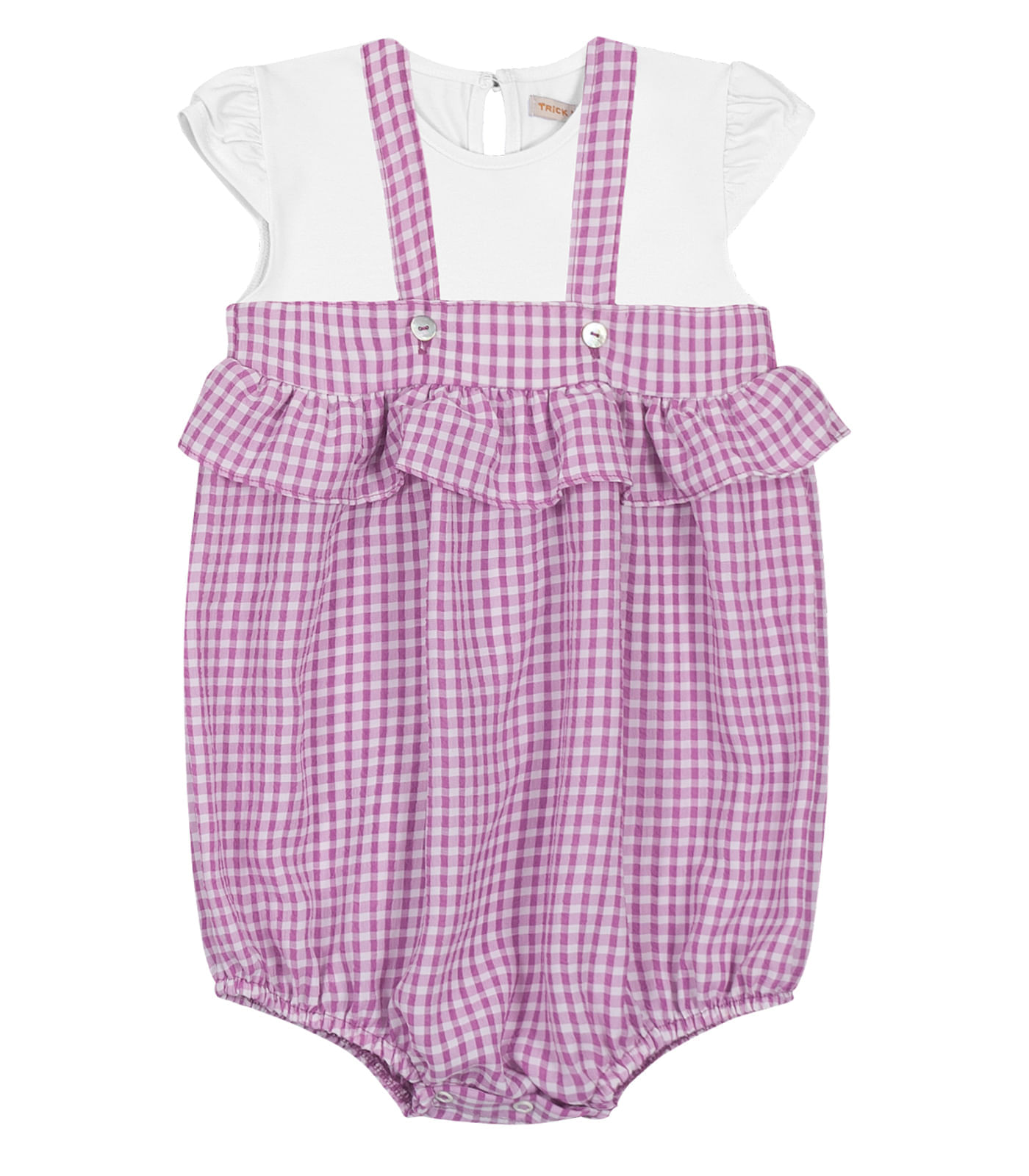 Miniatura Conjunto Macaquinho Com Blusa Trick Nick Roxo 1