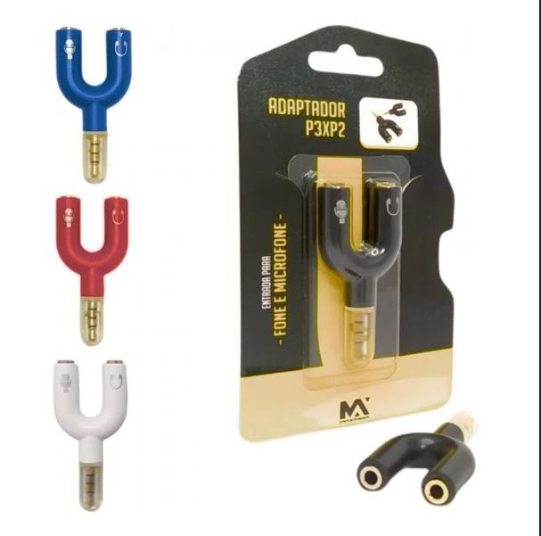 Miniatura Kit Adaptador Tipo C Usb + Adaptador P3Xp2 Fone E Microfone
