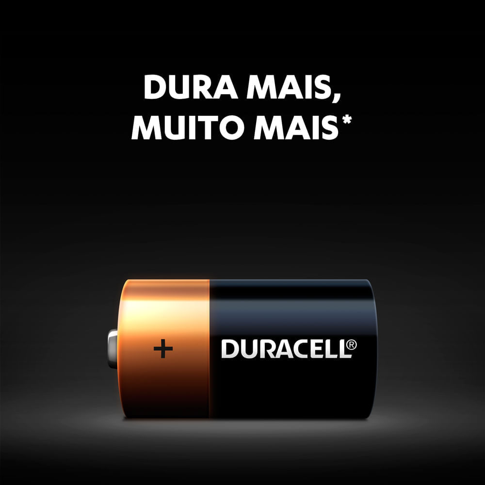 Miniatura Pilha Duracell C Alcalina com 2 Unidades