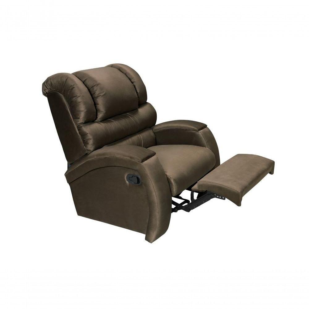 Miniatura Poltrona Reclinável Imperial Podologia Soroterapia Motorizada E Giro Balanço Suede Marrom 379
