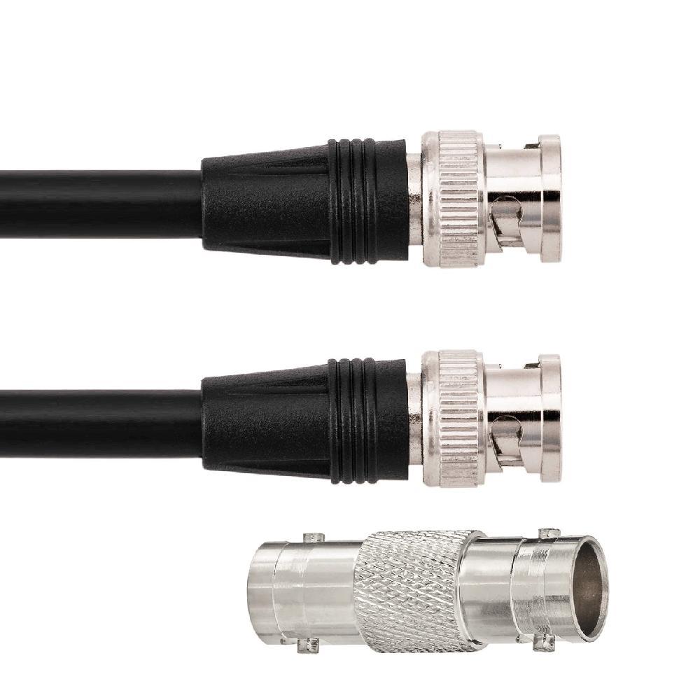 Cabo Coaxial Vídeo Sdi / Bnc 12G Uhd 4K 75 Ohm Adaptador