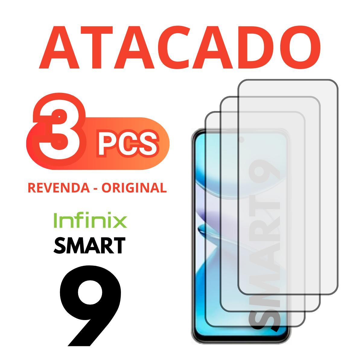 Miniatura Kit 3 Peliculas Vidro 3D Compativel Para Infinix Smart 9