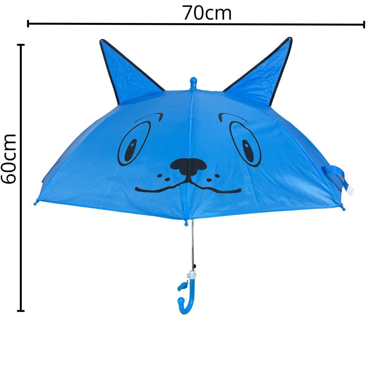 Miniatura Guarda-Chuva Infantil Com Orelhinha Rosa