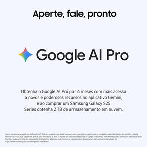 Smartphone Samsung Galaxy S25 FE 5G Tela 6,7” AMOLED 128GB 8GB RAM Câmera 50MP Azul