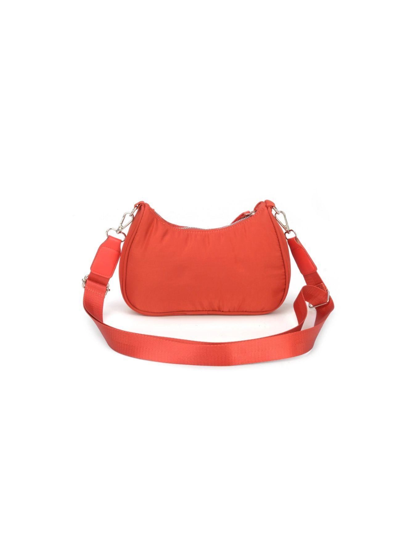 Bolsa Up4You Meia Lua Nylon Feminina Bu78724 - Laranja