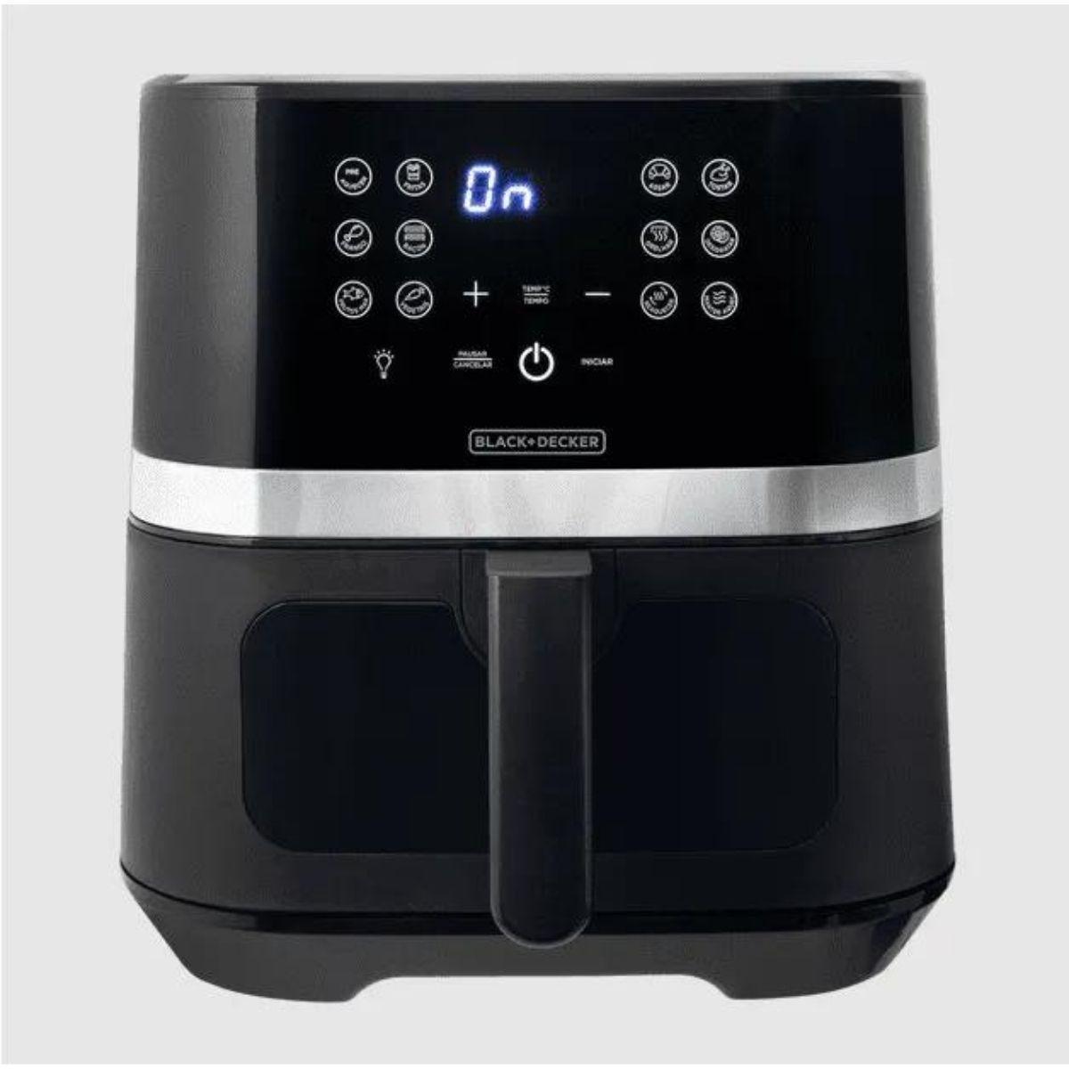 Miniatura Airfryer Digital Gourmand Gris Da Black&Decker 7L 220V