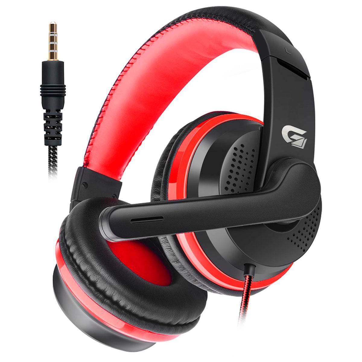 Headset Gamer Fortrek Spider Black, P3 + Adaptador P2,