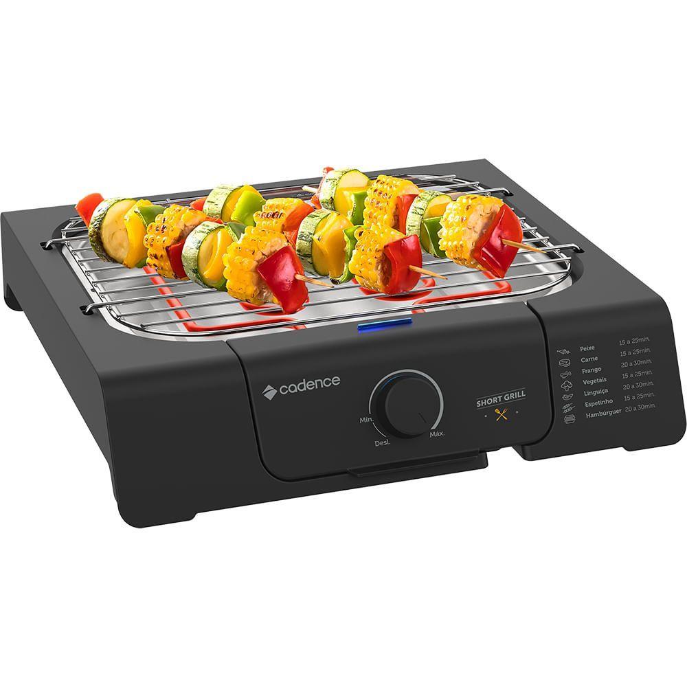 Miniatura Churrasqueira Elétrica Cadence Short Grill 220V