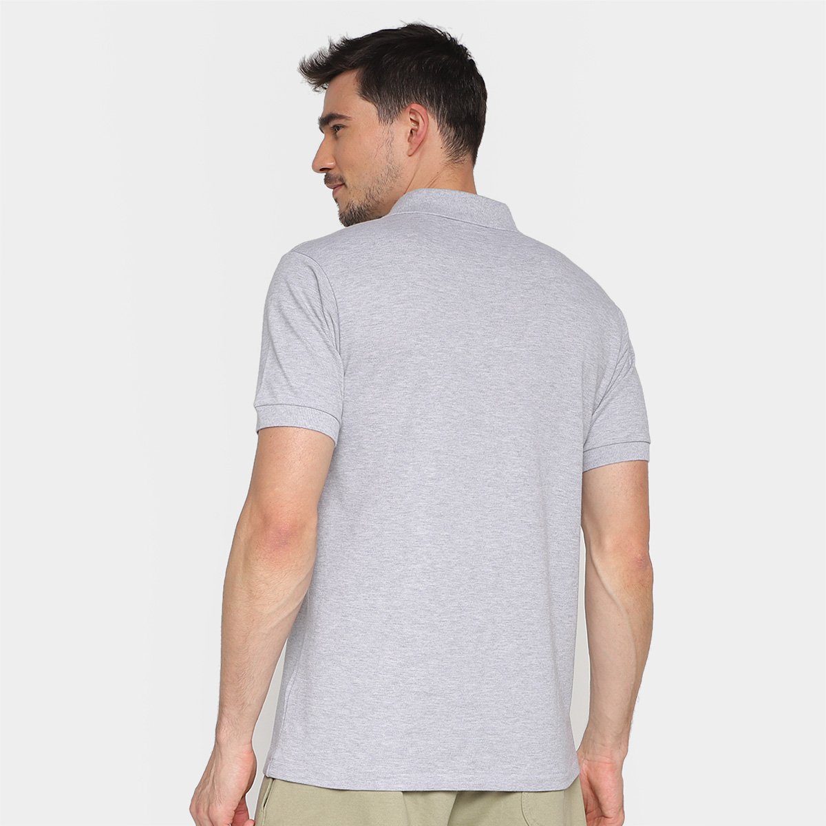 Miniatura Camisa Polo Lacoste Lisa Masculina Mescla - G
