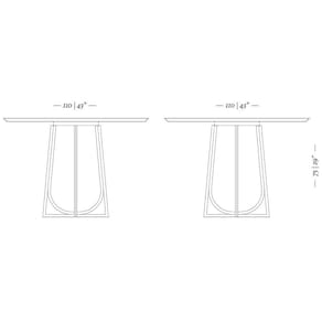 Mesa de Jantar Redonda Herval Meriti com 4 Cadeira Herval Pérola - Jequitiba/Chocolate/Off White