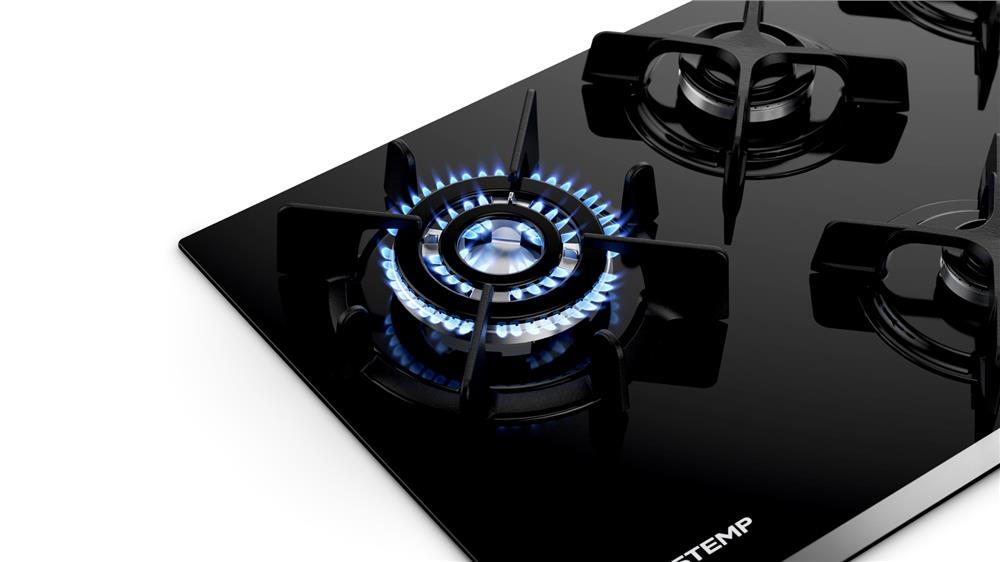 Miniatura Cooktop 5 Bocas Brastemp Eclipse Collection com Quadrichama - BDD86AP Bivolt