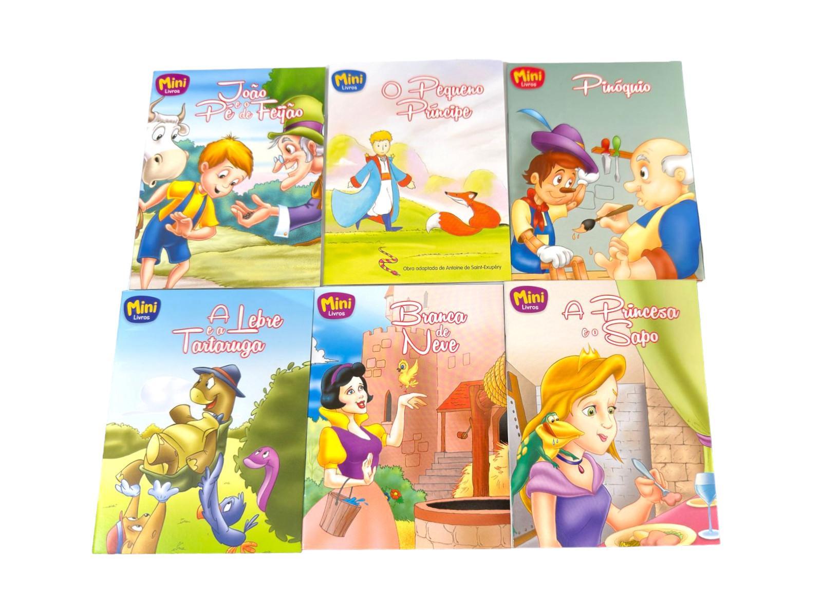 6 Mini Livros Clássicos Da Literatura Infantil Tema Variado
