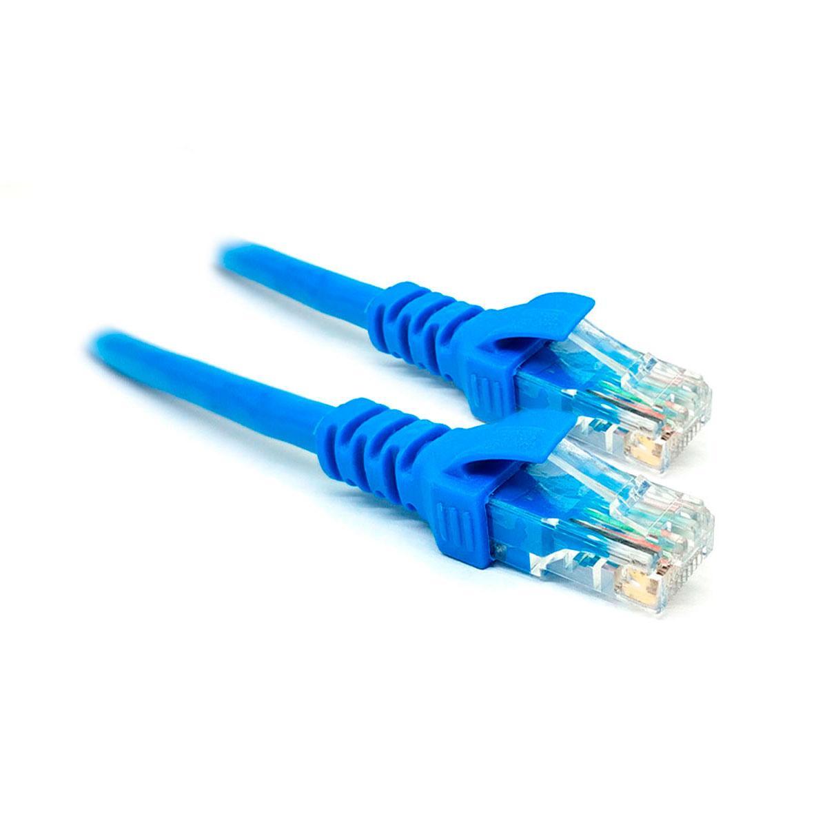 Miniatura Cabo De Rede Patch Cord Cat5E Cdc, Rj45, 3M, Azul - 2409