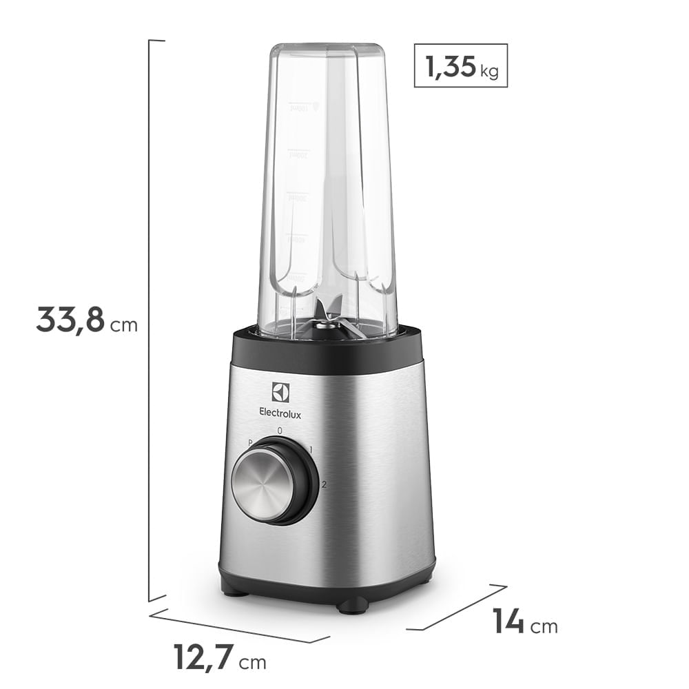 Miniatura Liquidificador Portátil Electrolux Sport Blender Efficient Granite Gray - BSE20 110