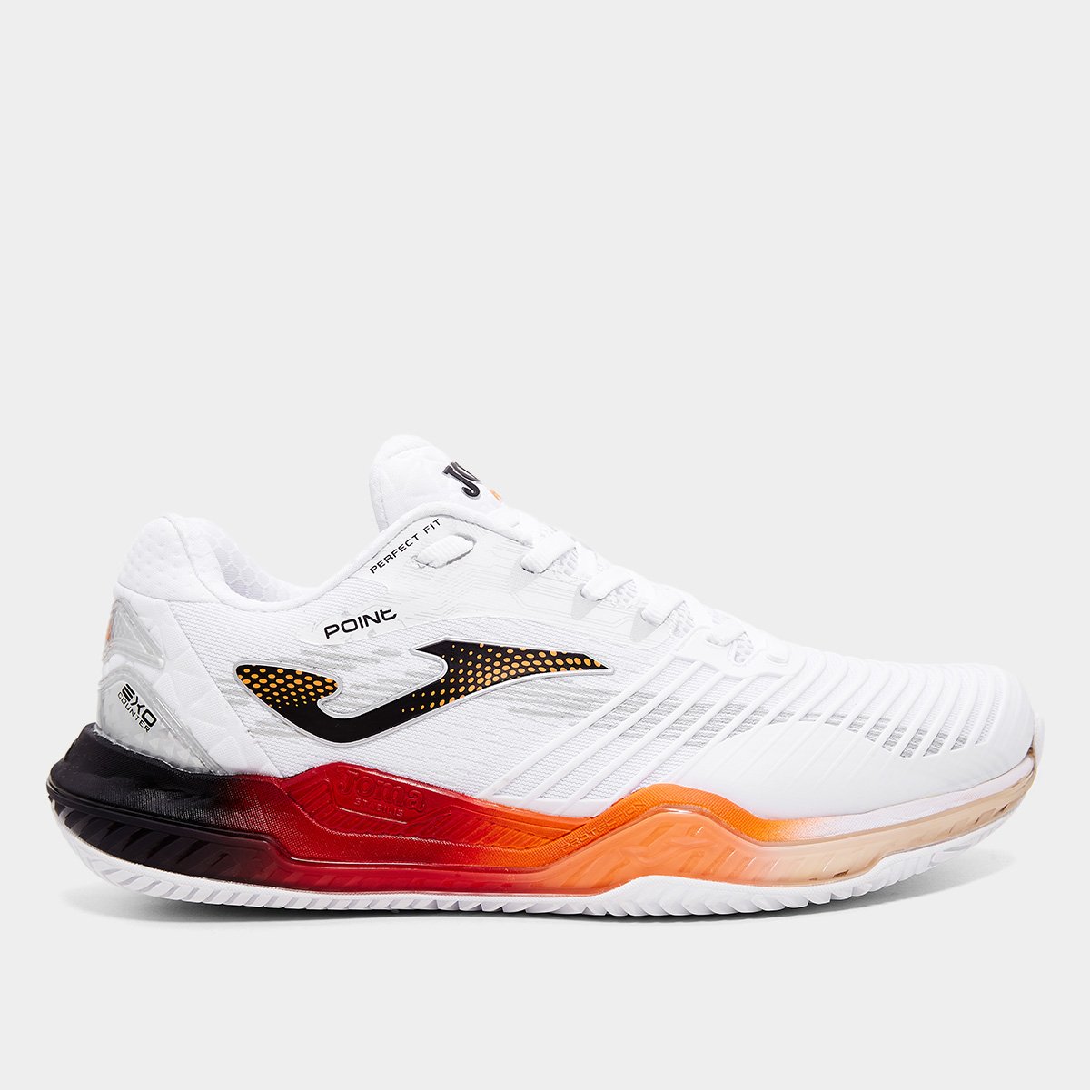 Miniatura Tênis Joma Point All Court TPOIS2532AC Masculino Branco+Preto - 39