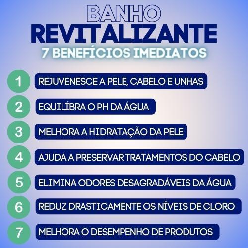 Miniatura Filtro Água Chuveiro Anticloro Zeólita Vit C Carvão Ativado