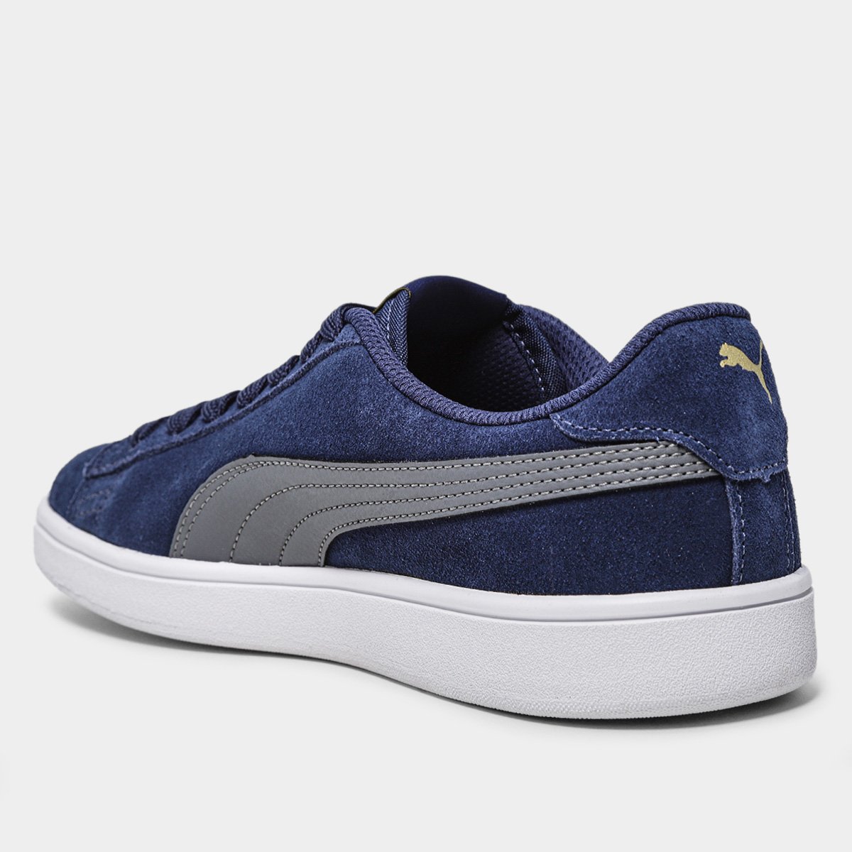 Miniatura Tênis Puma Smash V2 Masculino Azul - 38