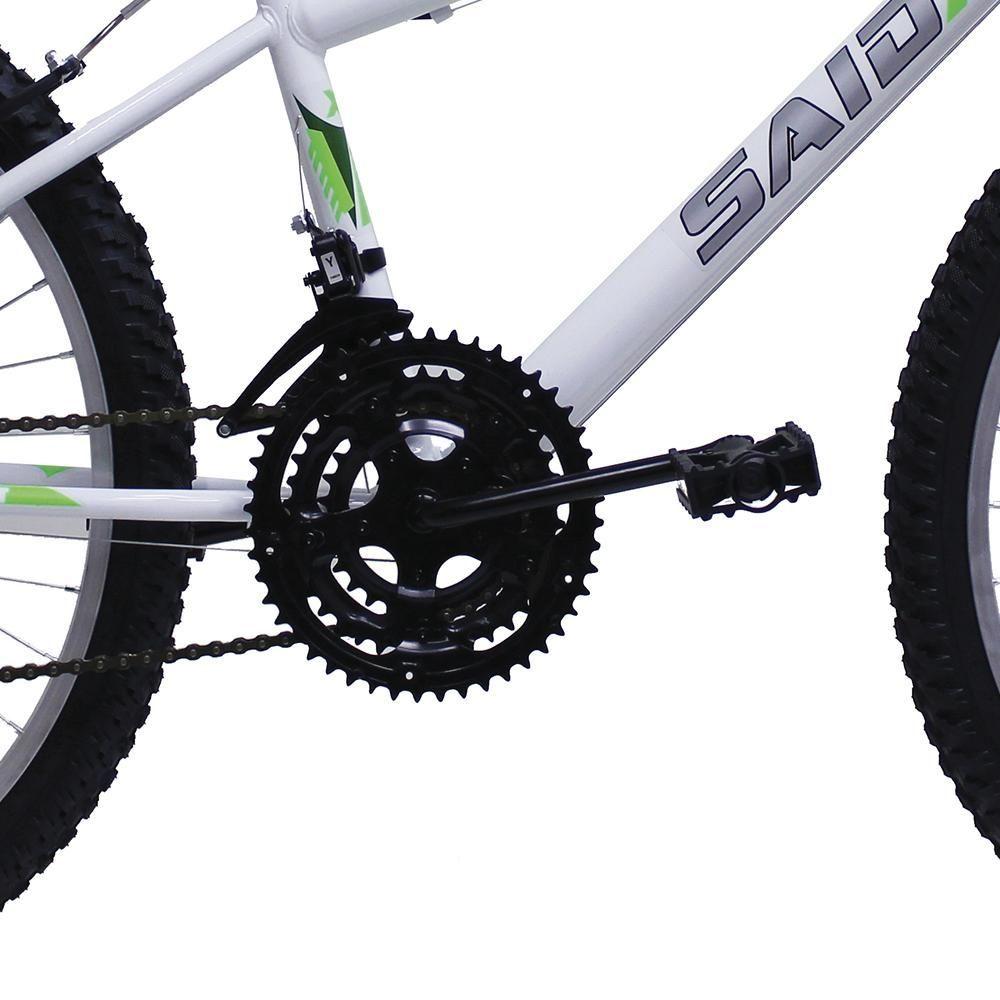 Miniatura Bicicleta Aro 24 Masculina Infantil 18 Marchas Said-x Branca
