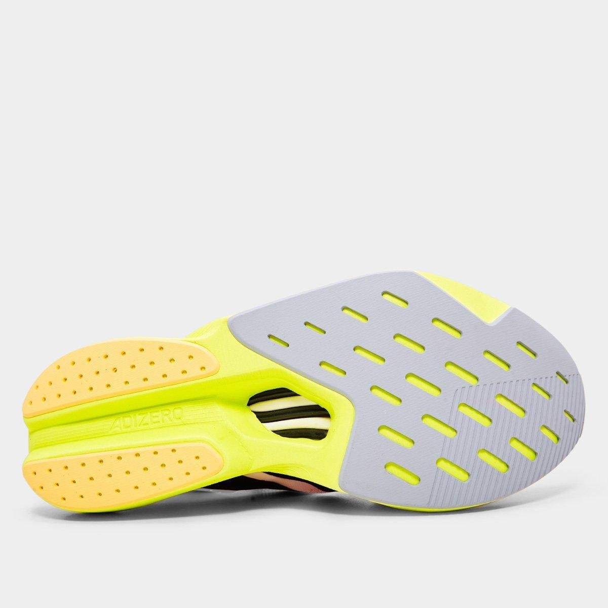 Tênis Adidas Adizero Drive Rc Feminino Branco+Amarelo - 34